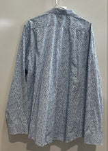 Load image into Gallery viewer, Michael Kors Mens White Blue Printed Classic Fit Button-Up Shirt Size XXL

