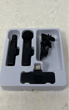 Load image into Gallery viewer, Black Wireless Live Show Interview Vlog Short Video Microphone Not Tested
