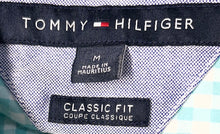 Load image into Gallery viewer, Tommy Hilfiger Mens Green White Gingham Cotton Classic Fit Button-Up Shirt Sz M
