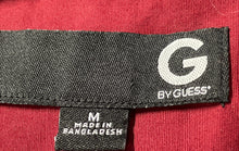 Load image into Gallery viewer, G By Guess Mens Burgundy Long Sleeve Front Pockets Button-Up Shirt Size M
