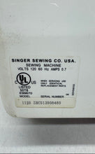 Load image into Gallery viewer, Singer 1120 White Portable Electric Sewing Machine With Foot Pedal Not Tested
