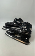 Load image into Gallery viewer, Lake Placid Mens Black And Gray Ratchet Buckle Lace-Up Ankle Ice Skates
