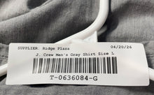 Load image into Gallery viewer, J.Crew Mens Gray Flex Washed Long Sleeve Collared Button-Up Shirt Size Large
