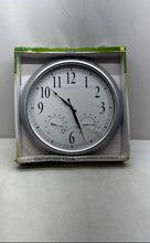 Load image into Gallery viewer, GroundWork Silver Analog With Thermometer And Hygrometer Wall Clock Not Tested
