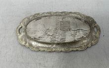 Load image into Gallery viewer, Vintage Silver-Tone Footed Floral Embossed Tea Coffee And Tray Set Of 3 Pcs
