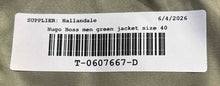 Load image into Gallery viewer, Hugo Boss Mens Green Wool Long Sleeve Double Breasted 6-Button Blazer Size 40
