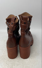 Load image into Gallery viewer, Sam &amp; Libby Womens Chiara Brown Square Toe Block Ankle Boots Size 10
