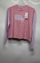 Load image into Gallery viewer, Vineyard Vines Girls Pink White Striped Long-Sleeve Pullover T-Shirt M w/ Tags
