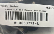 Load image into Gallery viewer, Canon EO5 650 Black Point &amp; Shoot SLR Film Camera Not Tested
