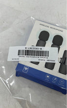 Load image into Gallery viewer, Black Wireless Live Show Interview Vlog Short Video Microphone Not Tested
