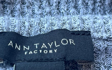 Load image into Gallery viewer, Ann Taylor Womens Gray Long Sleeve Round Neck Knot Hem Blouse Top Size S
