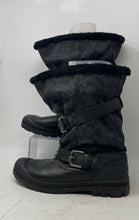 Load image into Gallery viewer, Coach Womens Black Signature Print Round Toe Snow Boots Size 9B
