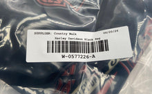 Load image into Gallery viewer, Harley-Davidson Mens Black All Over Print Adjustable Strap Zipper Duffle Bag

