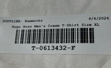 Load image into Gallery viewer, Hugo Boss Mens Cream Dugolini Short Sleeve Crew Neck Pullover T-Shirt Size XL
