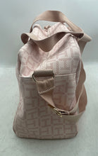 Load image into Gallery viewer, Tommy Hilfiger Womens Pink Monogram Adjustable Strap Travel Duffle Handbag
