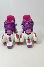 Load image into Gallery viewer, Roller Derby Girls Multicolor Adjustable 4-Wheels Roller Skates Size 7-11C
