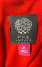 Load image into Gallery viewer, Vince Camuto Womens Red Sleeveless Drawstring One-Piece Jumpsuit Size 2X
