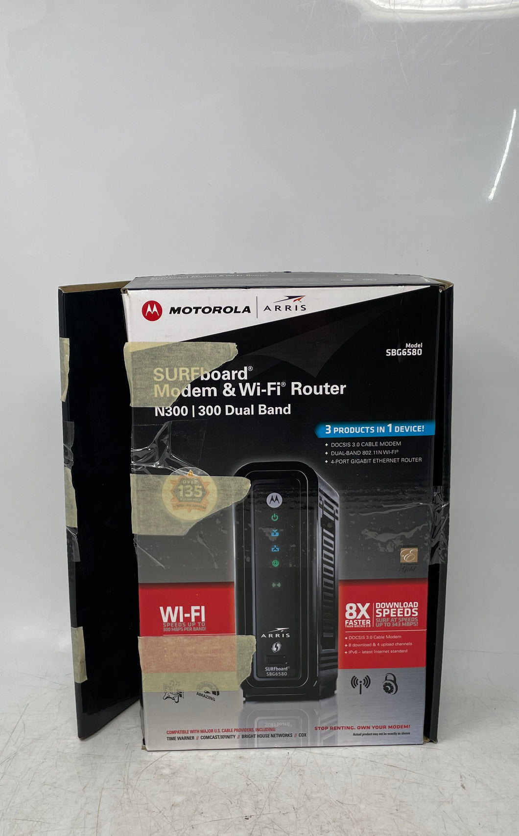 Motorola SBG6580 Surfboard N300 300 Dual Band Modem-Router Not Tested