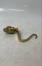 Load image into Gallery viewer, Santa Claus Design Gold-Tone Brass Features A Full Length Hanger Hook
