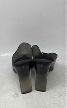 Load image into Gallery viewer, Aldo Womens Ybendaviel Black Clear Square Toe Heeled Mule Sandals Size 10
