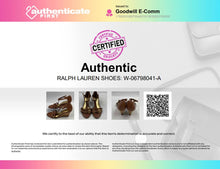 Load image into Gallery viewer, Authentic Lauren Ralph Lauren Womens Harleen Brown Ankle Strap Sandals Size 6.5B
