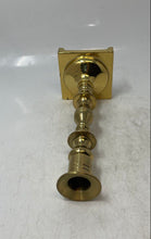 Load image into Gallery viewer, Unbranded Golden-Tone Home Decor Square Base Candle Holder Collectible
