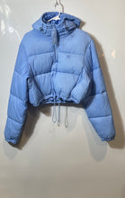 Load image into Gallery viewer, Fila Womens Blue Long Sleeve Zipper Cropped Puffer Jacket Size Large
