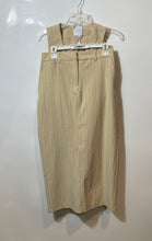 Load image into Gallery viewer, Maison d'Amélie Paris Womens Beige Stripe 2 Piece Vest And Skirt Set Size 4
