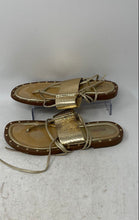 Load image into Gallery viewer, Michael Kors Womens Brown Flat Ankle Strap Sandals Size 8.5M
