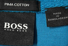 Load image into Gallery viewer, Hugo Boss Mens Blue Cotton Short Sleeve Collared Polo Shirt Size Small
