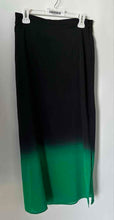 Load image into Gallery viewer, Vince Camuto Womens Black Green Ombre Flat Front Side Zip Long Maxi Skirt Size 2

