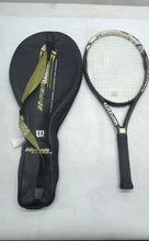 Load image into Gallery viewer, Wilson Hyper Carbon Hammer Black Comfort Grip Oversize Tennis Racquet With Case
