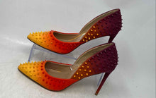Load image into Gallery viewer, Steve Madden Womens Testy Multicolor Studded Slip-On High D'Orsay Heels Size 7M
