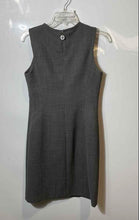Load image into Gallery viewer, Tory Burch Womens Gray Sleeveless Crew Neck Back Zip Sheath Dress Size 2
