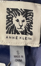 Load image into Gallery viewer, Anne Klein Womens Blue White Long Sleeve Single-Breasted One Button Blazer Sz S
