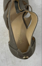 Load image into Gallery viewer, Michael Kors Womens Berkley Gray Beige Open Toe Espadrille Sandals Size 7.5
