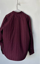 Load image into Gallery viewer, Perry Ellis Mens Wine Star Print Slim Fit Stretch Button-Up Shirt Size XL w/ Tag

