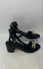 Load image into Gallery viewer, Michael Kors Womens Black Gold Open Toe Ankle Strap Sandals Size 8M

