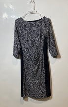Load image into Gallery viewer, Lauren Ralph Lauren Womens Black White Crosshatch Jersey Sheath Dress No Size
