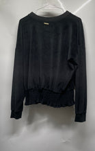 Load image into Gallery viewer, Michael Kors Womens Black Long Sleeve Smocked Waist Blouse Top Size XL
