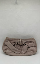 Load image into Gallery viewer, Judith Ripka Womens Gray Sparkle Leather Inner Pocket Zipper Top Clutch Bag
