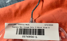 Load image into Gallery viewer, Express Mens Orange Short Sleeve Collared Polo Shirt Size Small
