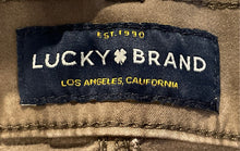 Load image into Gallery viewer, Lucky Brand Mens Brown Five Pocket Stretch Chino Pants Size 34/30
