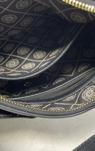 Load image into Gallery viewer, Nanette Lepore Womens Black Pebbled Leather Adjustable Strap Crossbody Purse
