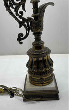 Load image into Gallery viewer, Decorative Metal Ornate Base Home Lighting Decor Table Lamp Not Tested
