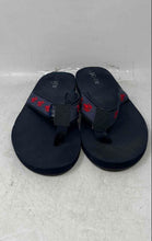 Load image into Gallery viewer, J.Crew Mens Blue Embroidered Open Toe Slip-On Flat Flip Flop Sandals No Size
