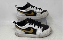 Load image into Gallery viewer, Nike Kids Air Jordan 1 Low ALT White Black Gold Lace-Up Sneaker Shoes Size 3Y
