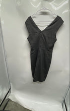 Load image into Gallery viewer, Banana Republic Womens Gray V-Neck Sleeveless Back Zipper Sheath Dress Size 10
