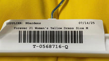 Load image into Gallery viewer, Forever 21 Womens Yellow Sleeveless V-Neck Back Tie Maxi Dress Size Medium

