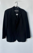 Load image into Gallery viewer, Giorgio Cerruti Mens Black Long Sleeve Notch Lapel Two-Button Blazer Size 44R
